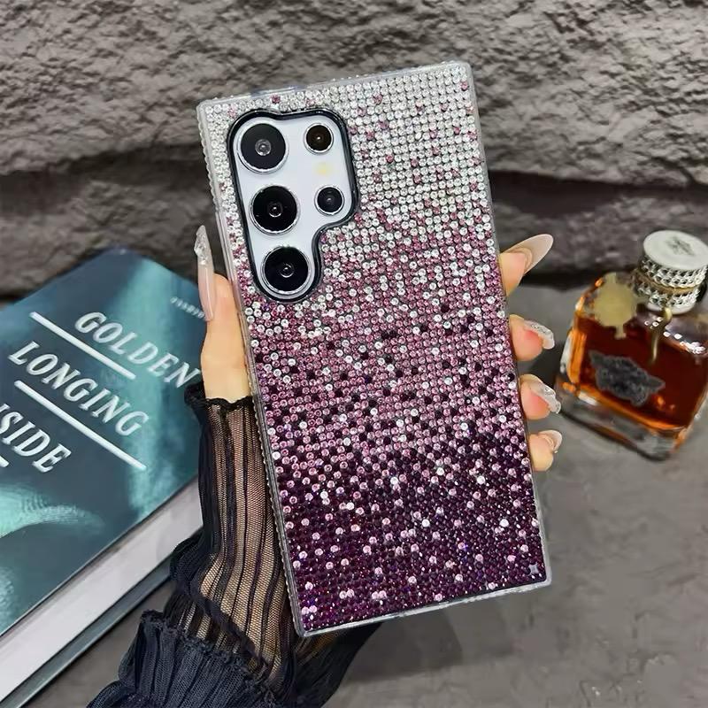 Luxury Gradient Diamond Stone Case For Samsung