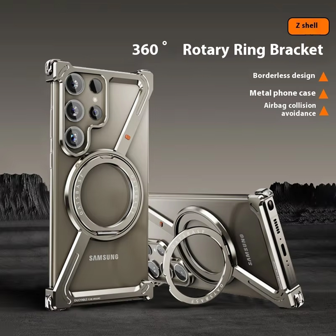 Luxury Unique Aluminum Alloy Metal Rimless Bumper Phone Z Cases for Samsung