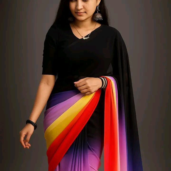 Rongdhonu Georgette sharee